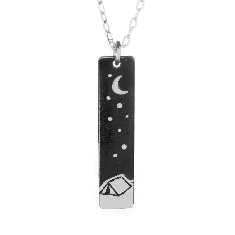 Happy Camper Skinny Bar Halskette Happy Camper Skinny Bar Halskette von BeardedJewelerShop