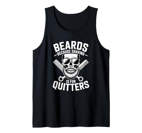 Beards Because Shaving is for Quitters Cooles Design für Herren Tank Top von Beards Nonconformists Who Love Facial Hair