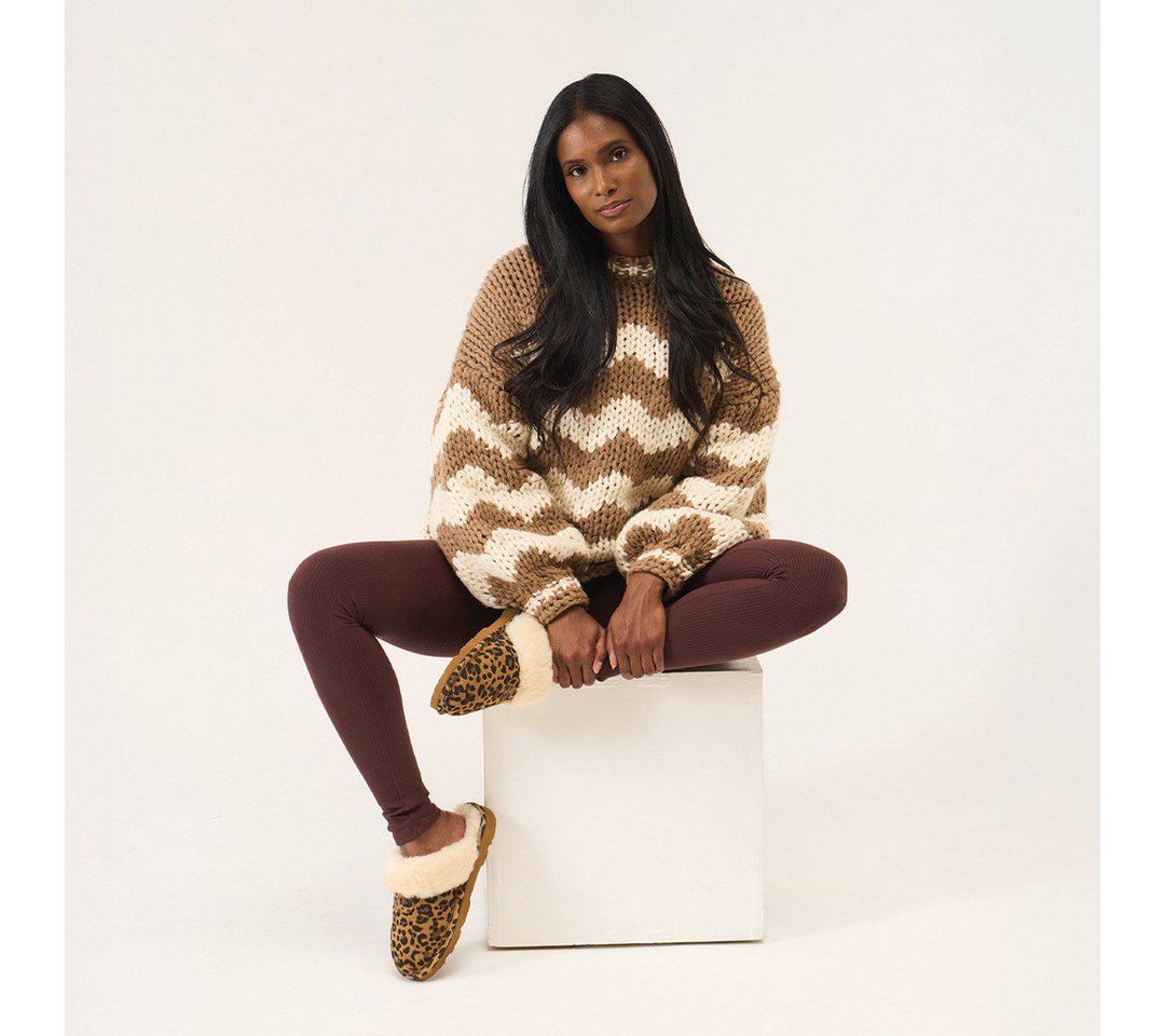 Bearpaw Clog Home Slipper, Hausschuh, Clog mit Leo-Muster von Bearpaw