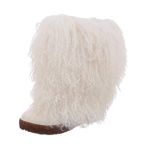 Bearpaw Damen Boetis II Schlupfstiefel, Weiß (White 010) von Bearpaw