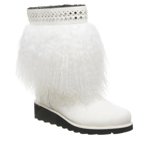 Bearpaw Damen Elise Schlupfstiefel, Weiß (White 010), 38 EU von Bearpaw