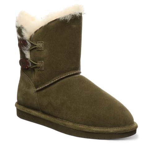 Bearpaw Damen Rosaline Stiefelette, Dark Olive, 36 EU von Bearpaw