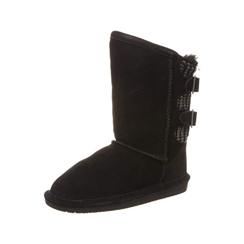 Bearpaw Mädchen Boshie Youth Schlupfstiefel, Schwarz (Black Ii 011) von Bearpaw