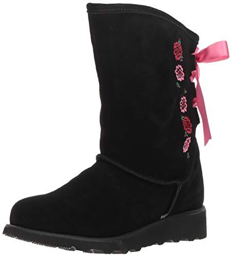 Bearpaw Mädchen Carly Schlupfstiefel, Schwarz (Black Ii 011) von Bearpaw