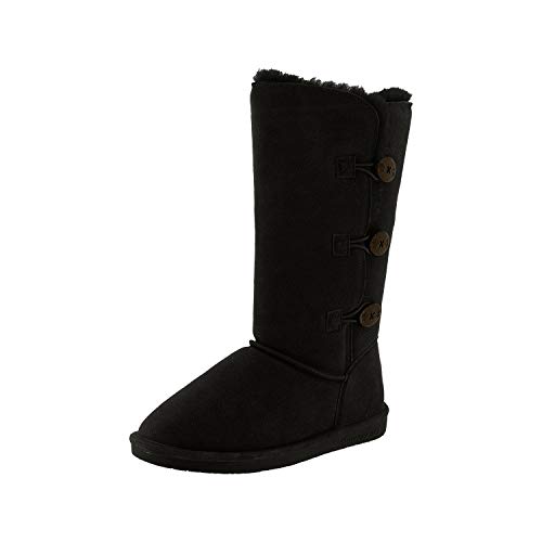 Bearpaw Mädchen Lauren Youth Schlupfstiefel, Schwarz (Black Ii 011) von Bearpaw