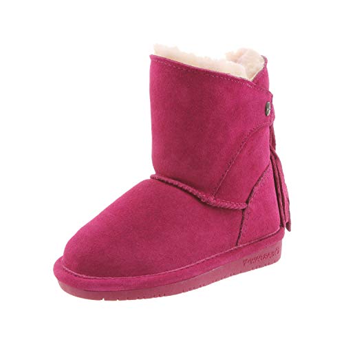 Bearpaw Mädchen MIA Toddler Schlupfstiefel, Pink (Pom Berry 671) von Bearpaw