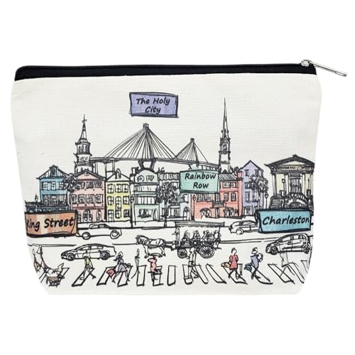 Beary Blu Cities Around the World Kosmetiktaschen-Serie – entworfen in den USA, Reise-Make-up-Tasche mit Reißverschluss, Souvenir-Geschenk für Frauen, niedlicher Stadtkunst-Organizer für Geldbörse Beary Blu Cities Around the World Kosmetiktaschen-Serie – entworfen in den USA, Reise-Make-up-Tasche mit Reißverschluss, Souvenir-Geschenk für Frauen, niedlicher Stadtkunst-Organizer für Geldbörse von Beary Blu