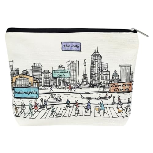 Beary Blu Kosmetiktaschen-Serie "Städte auf der ganzen Welt" – entworfen in den USA, Reise-Make-up-Tasche mit Reißverschluss, Souvenir-Geschenk für Frauen, niedlicher Stadtkunst-Organizer für Beary Blu Kosmetiktaschen-Serie "Städte auf der ganzen Welt" – entworfen in den USA, Reise-Make-up-Tasche mit Reißverschluss, Souvenir-Geschenk für Frauen, niedlicher Stadtkunst-Organizer für von Beary Blu