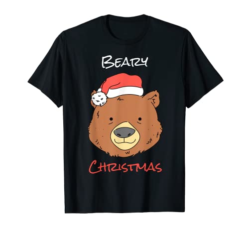 Frohe Weihnachten Kostüm Kinder Grizzly Braunbär T-Shirt von Beary Christmas X-Mas Bear Arctic
