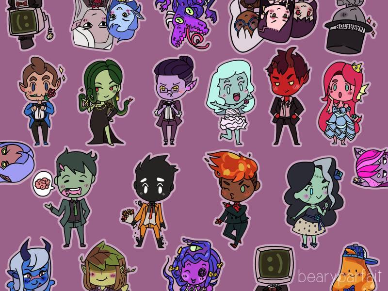 Monster Abschlussball Schlüsselanhänger Monster Abschlussball Schlüsselanhänger von BearyParfait