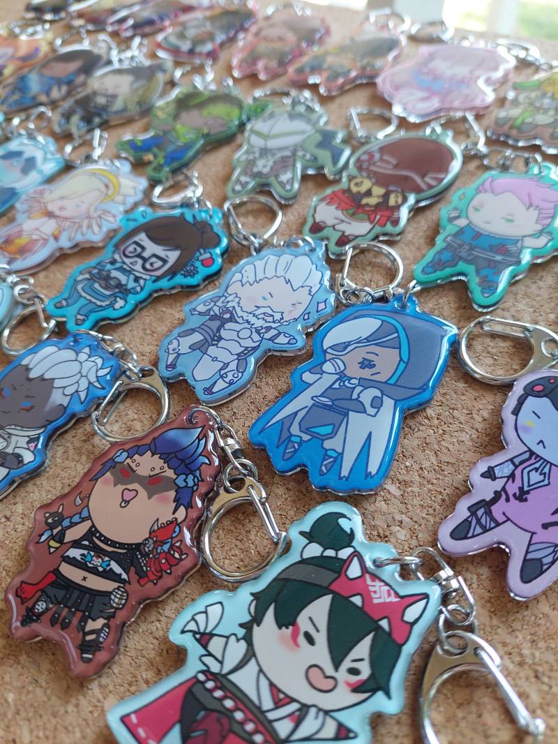 Overwatch Charakter Schlüsselanhänger Epoxy Acryl Anhänger Overwatch Charakter Schlüsselanhänger Epoxy Acryl Anhänger von BearyParfait