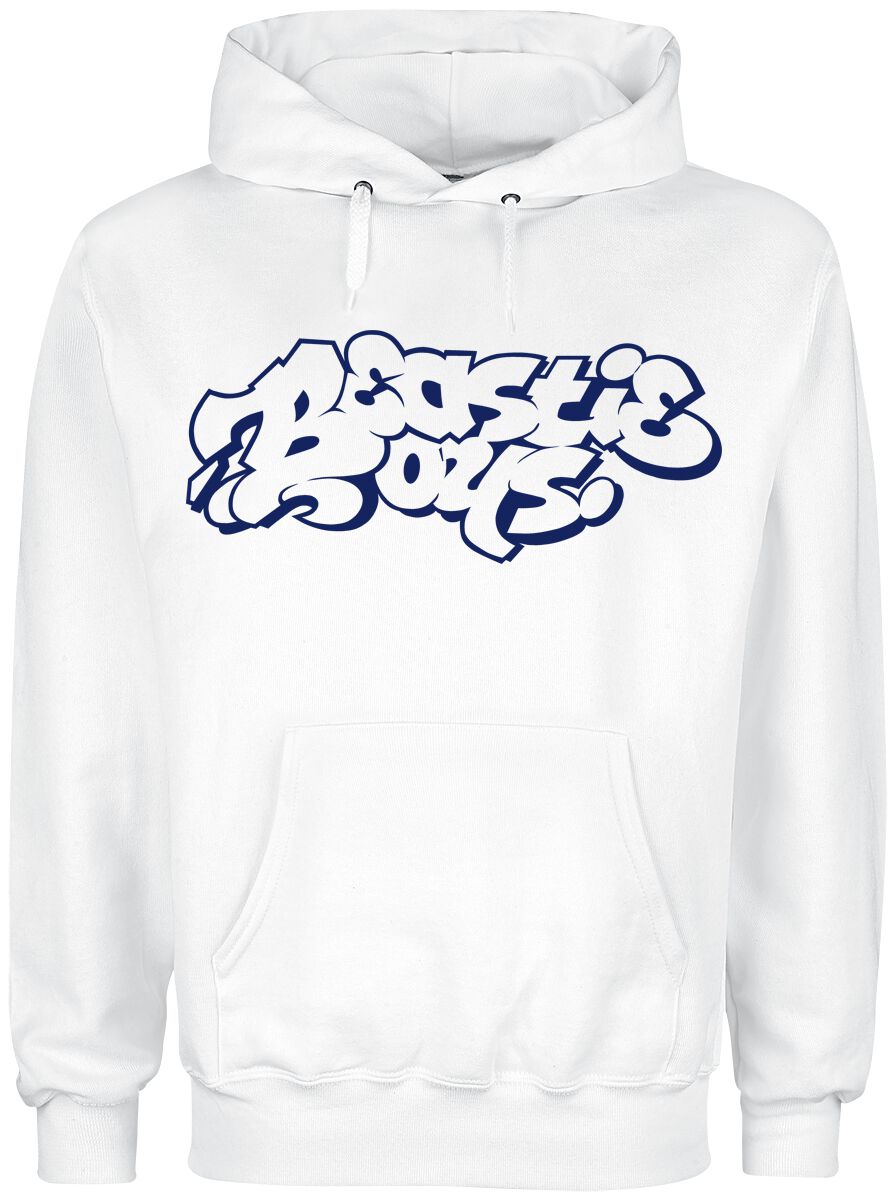 Beastie Boys Kapuzenpullover - Graffiti Logo - S bis XXL - für Männer - Größe M - weiß  - Lizenziertes Merchandise! von Beastie Boys