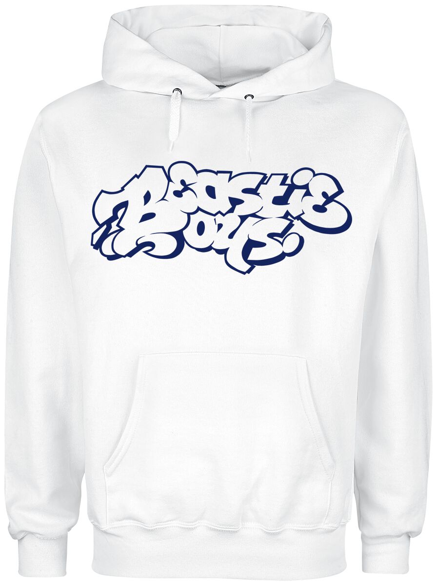 Beastie Boys Kapuzenpullover - Graffiti Logo - S bis XXL - für Männer - Größe S - weiß  - Lizenziertes Merchandise! von Beastie Boys