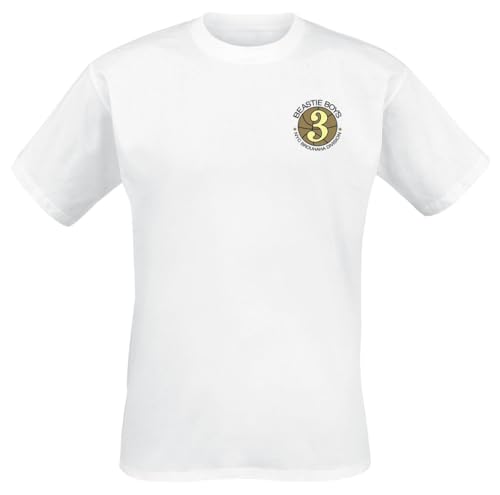 Beastie Boys NYC Brouhaha Division Männer T-Shirt weiß XXL 100% Baumwolle Band-Merch, Bands von Beastie Boys