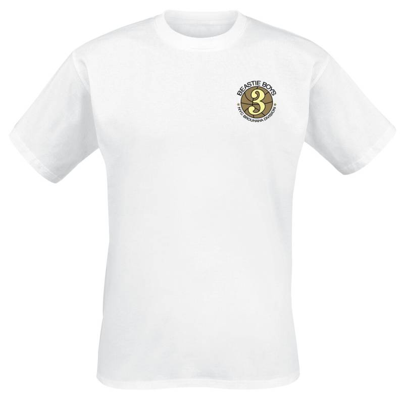 Beastie Boys T-Shirt - NYC Brouhaha Division - S bis 3XL - für Männer - Größe XL - weiß  - Lizenziertes Merchandise! von Beastie Boys