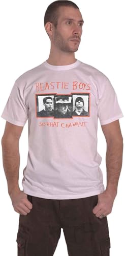 The Beastie Boys T Shirt So What Cha Want Band Logo Nue offiziell Herren Weiß XL von Beastie Boys