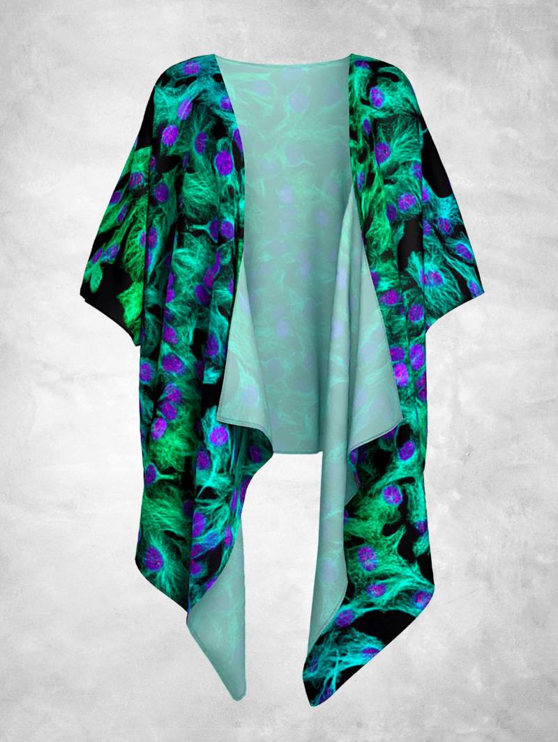 Mikrotubuli Drapiert Strickjacke | Wissenschaft Kunst, Mode, Molekulare Biologie, Zellen, Mitose, Anaphase, Dna, Stamm, Lehrer, Geschenk, Promotion von BeataScienceArt