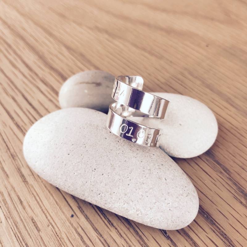 sterling Silber Wickelring von BeatificJewellery