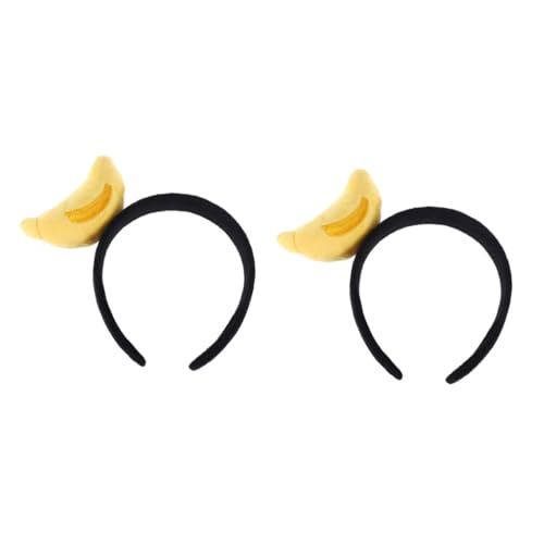 Beatifufu 2stücke Plüsch Haarband Mit Fruchtigem Design Süßes Kopfschmuck Für Partys Cosplay Und Besondere Anlässe Banane Für Familienfeiern von Beatifufu