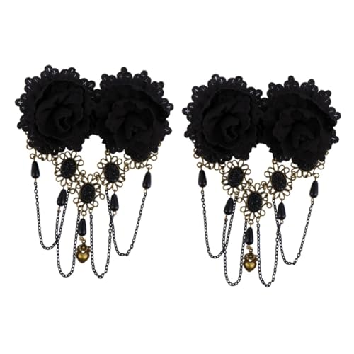 Beatifufu 2 Stück Haarspangen Aus Langlebigem Material Elegante Und Modische Mini-kopfbedeckungen Für Damen Für Halloween von Beatifufu