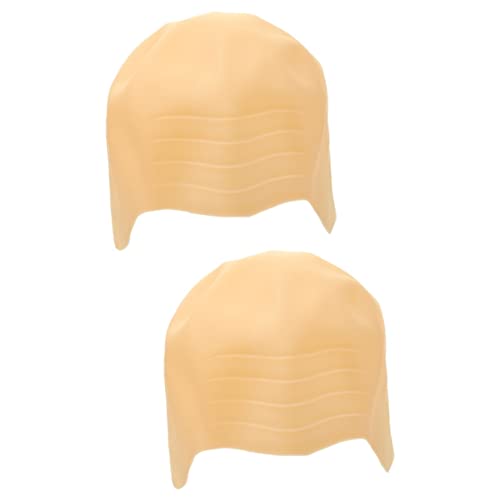 Beatifufu 2stücke Silicone Bald Cap Für Cosplay Und Kostüme Dehnbar Und Für Mönche Nonnen Bühnenrequisit Für Erwachsene von Beatifufu