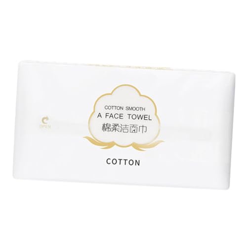 Beatifufu 1 Packung 80 Stück nasses und trockenes Handtuch Spucke Serviette reise gesichtstücher Handwischtuch einmalhandtücher einmal handtücher was machen Make-up-Baumwolle entfernen Weiß von Beatifufu