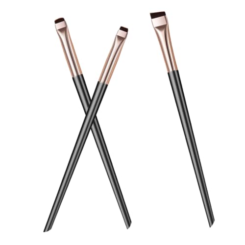 Beatifufu 1 Satz Abgewinkeltes Eyeliner Pinselset Teiliges Make Up Werkzeug für Präzise Augenbrauen und Eyeliner Anwendungen Hochwertige Weiche Borsten für Make Up von Beatifufu