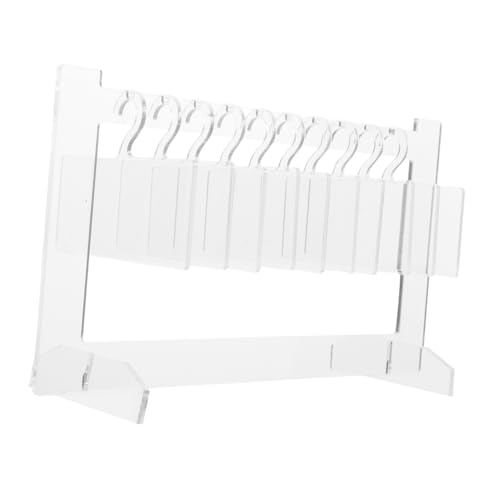 Beatifufu 1 Satz Acryl Nagelkunst Displayboard mit Werkzeughalter Transparente Nagelspitzen Präsentationsplatte für Salon und Nail Art Desktop Organizer für Falschnägelklein von Beatifufu