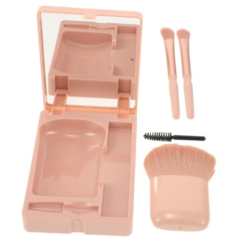 Beatifufu Travelsize Make-up-bürsten-set Augen-make-up-pinsel Mit Integriertem Spiegel Für Unterwegs Weiche Synthetische Borsten Für Lidschatten Und Puderanwendung Geeignet Für von Beatifufu