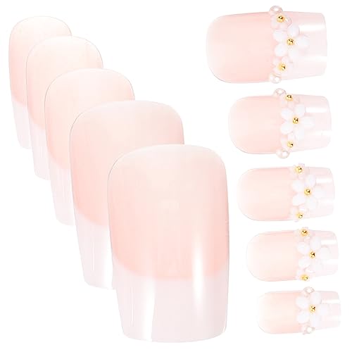 Beatifufu Nägel Für Frauen Einfach Anzubringende Künstliche Nägel Maniküre-set Mit Blumendesign von Beatifufu