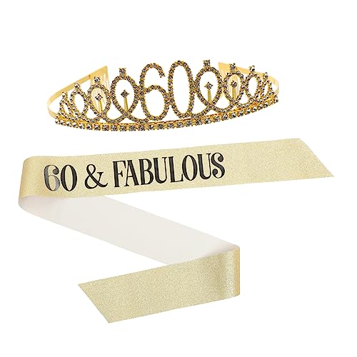 Beatifufu 1satz Geburtstag Krone Und Schärpe Set Für Dekorative Geburtstagsaccessoires Mit Eleganten Designs Für Unvergessliche Feiern von Beatifufu