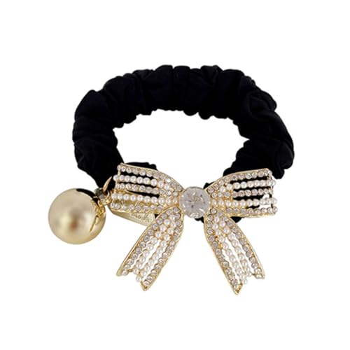 Beatifufu Haarband Mit Schleife Für Frauen Pferdeschwanzhalter Haarband Für Mädchen Zarte Haarseil Kopfschmuck Glänzendes Strass-design von Beatifufu