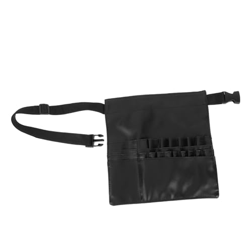 Beatifufu 1 Stück Unilateral Kosmetik Tasche für Make Up Künstler Tragbarer Pinsel Organizer mit Verstellbarem Gürtel Stylisches Aufbewahrungsetui Schwarz von Beatifufu