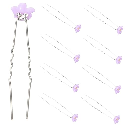Beatifufu 10stücke Blumen-haarnadeln U-förmig Für Damen Hochzeit Schmuck Haarnadeln Blumenhaarschmuck Nadel Fürs Haar Blumenhaarnadel von Beatifufu