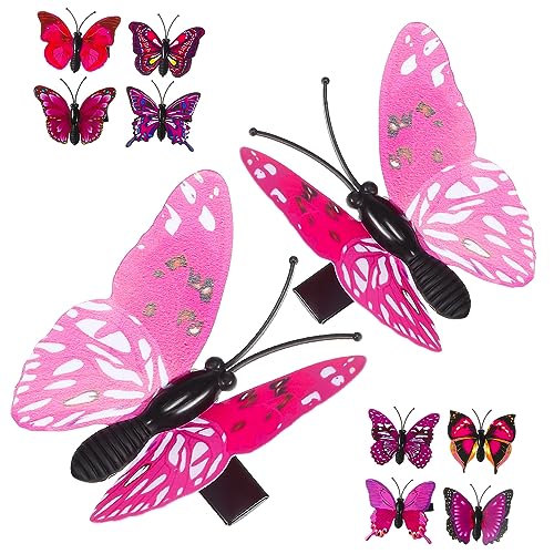 Beatifufu 10 Stück Damen Haarspangen Realistische Schmetterlings Haarspangen Haar Accessoires Für Partys Und Cosplay von Beatifufu