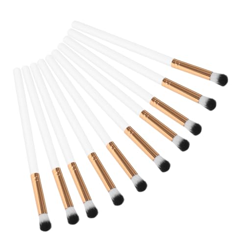 Beatifufu 10 Stück Teiliges Augen make up Pinselset mit Kleinen Vielseitigen Lidschatten Concealerpinseln Leicht und Kompakt für Präzises Konturieren für Anfänger und Profis Praktisches von Beatifufu