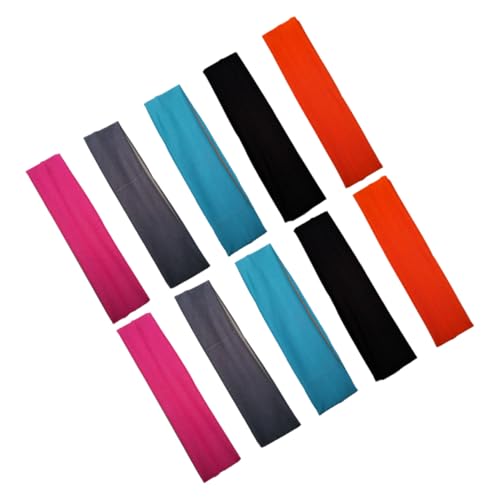 Beatifufu 10 Stück Teiliges Elastisches Yoga Stirnband Atmungsaktive Dehnbare Haarbänder für Damen Vielseitig für Sport Make up Duschen Geeignet für Yoga Laufen Einheitsgröße von Beatifufu