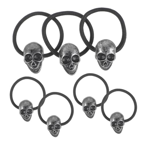 Beatifufu 10 Stück Teiliges Gothic Haargummi mit Elastischen Haarbändern Rutschfeste Pferdeschwanzhalter für Mädchen Langlebiger Haarschmuck für Halloween und Alltag von Beatifufu
