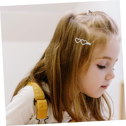 Beatifufu 10 Stück Teiliges Kleine Metall Haarklammern Damen Doppelte Herzform Langlebige Rutschfeste Haarspangen Süßes Styling Zubehör für Mädchen Modische Seitliche Fransen Clips von Beatifufu