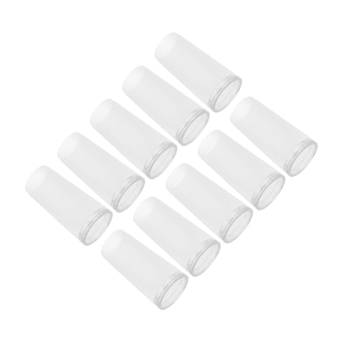 Beatifufu 10 Stück Teiliges Transparenter Make up Pinsel Schutzkappen aus Robustem Kunststoff Staubdicht Langlebig und Leicht zu Reinigen als Reise Pinselhalter für Lidschatten Foundation von Beatifufu