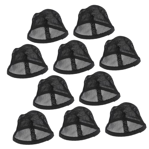 Beatifufu 10stücke Dehnbare Haarnetze Für Perücken Schwarze Mesh Kappen Für Männer Und Frauen Rutschfeste Haarnetze Für Tragen Von Wigs Und Haarteilen von Beatifufu