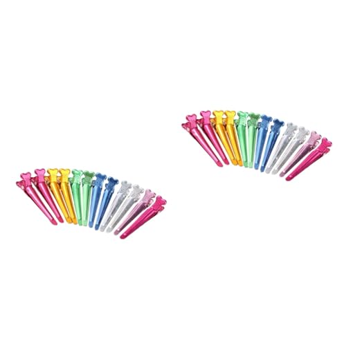 Beatifufu 100stücke Bunte Aluminium-haarklammern Für Damen Rutschfeste Entenbill-haarklammern Für Friseure Färben Und Schneiden Von Haaren Beatifufu 100stücke Bunte Aluminium-haarklammern Für Damen Rutschfeste Entenbill-haarklammern Für Friseure Färben Und Schneiden Von Haaren von Beatifufu