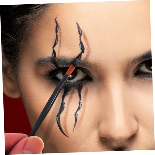 Beatifufu 100 Stück Lippenpinsel aus Schwarzem Aluminium Mini Fasern Lippenstift Pinsel für Frauen Sanfte Lippenkonturierung für Make up Zuhause und Unterwegs von Beatifufu