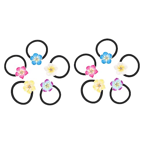 Beatifufu 10 Stück Bunte Blumen Haargummis Für Mädchen Elastische Haarbänder Für Dickes Lockiges Haar Modisches Haarschmuck Für Strand Alltag Langlebige Gummibänder Mit Strass Für von Beatifufu