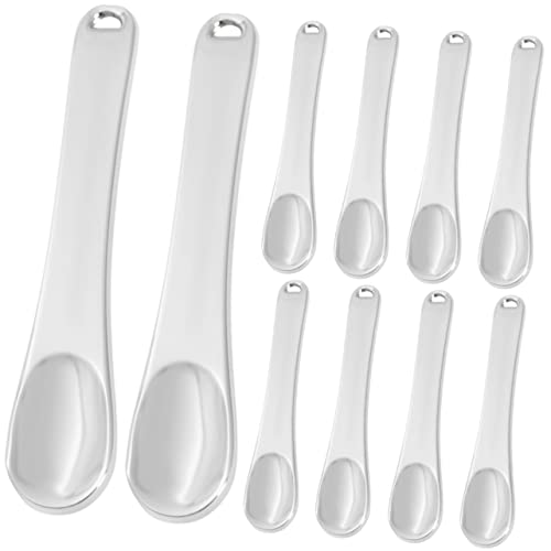 Beatifufu 10stücke Gesichtsmaske Löffel Kosmetische Spatel Scoops Professionelle Make-up-tool s Mit Hängen Loch Für Cremes Masken Kosmetik Verteilung von Beatifufu