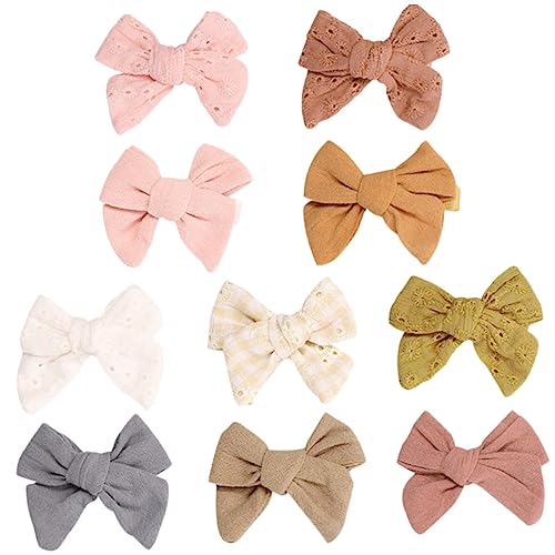 Beatifufu 10stücke Haarschleifen Clips Für Mädchen Mit Stickerei Blumen Haarschmuck Für Kleine Junge Mädchen Und Frauen Für Geburtstage Hochzeiten Und Andere Anlässe von Beatifufu