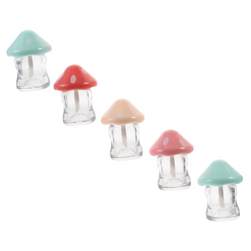 Beatifufu 10stücke Wiederverwendbare Pilz-lipgloss-röhrchen Mit Pinsel Leerer Lipgloss-behälter Für Kosmetik Tragbare Lip Balm Flaschen Vielseitiges Für Reisen Und Proben von Beatifufu