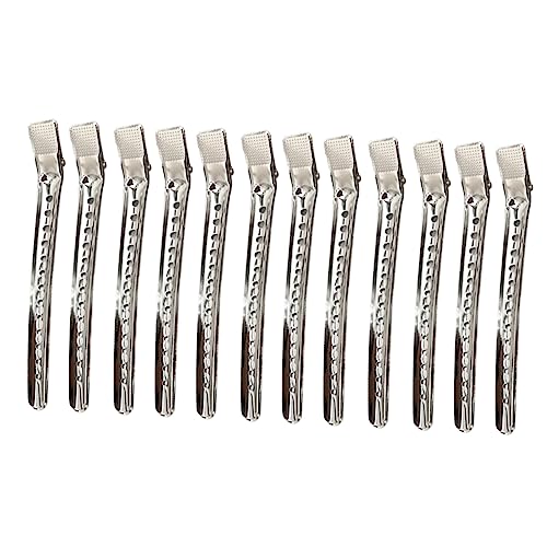 Beatifufu 12st Haarfärbemittel Haarspangen Für Damen Alligator-curl-clips Entenschnabel-haarspangen Großes Haar Haarschneideklammern Haarspangen Für Frauen Fräulein Krawatte Friseur-clip von Beatifufu