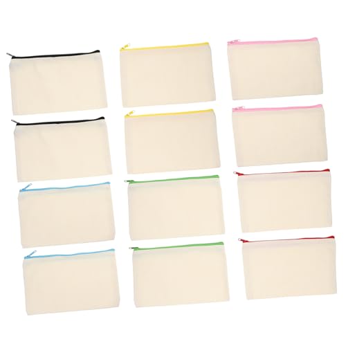 Beatifufu 12 Stück Teiliges Canvas Kosmetiktasche mit Reißverschluss Leere Schwarze DIY Täschchen Robuste Leinwand Makeup Organizer für Reisen Schminkutensilien Geschenkidee für Frauen Beatifufu 12 Stück Teiliges Canvas Kosmetiktasche mit Reißverschluss Leere Schwarze DIY Täschchen Robuste Leinwand Makeup Organizer für Reisen Schminkutensilien Geschenkidee für Frauen von Beatifufu