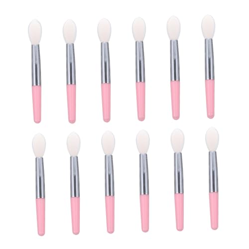 Beatifufu 12 Stück Teiliges Lippenpinsel set aus Weichem Silikon Wiederverwendbar mit Komfortablem Griff zum Auftragen von Lippenstift Lip Balm und Lippenmasken Tragbar in Transparentem von Beatifufu